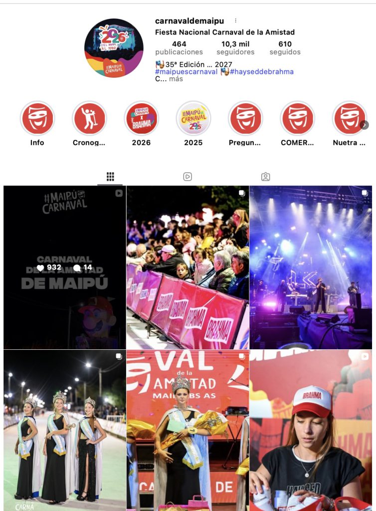 Redes sociales del evento